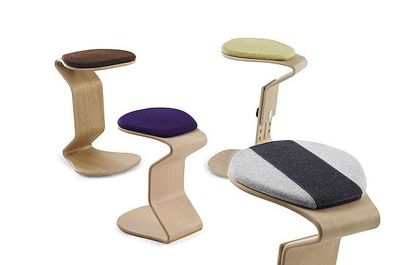 Ercolino - small mit flachem Sitzpolster Oberfläche Buche furniert geölt