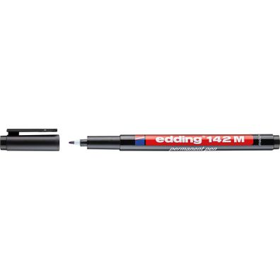 Edding Folienschreiber permanent 142 M 1 mm schwarz