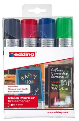 Edding Kreidemarker 4090 4-15 mm 4er-Set