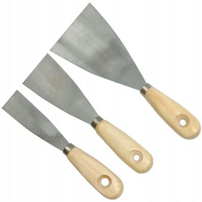 Maler-Spachtelset 3-teilig mit Holzgriff – 3, 5 und 8 cm