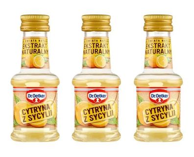 Dr. Oetker Zitronen Aroma 90ml - natürliches Backaroma Extrakt Sizilien Zitrone
