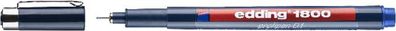 Edding Präzisionsfeinschreiber 1800 0,25 mm blau