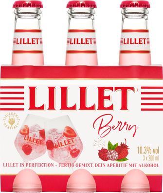 Lillet Berry 10,2 % Vol. 0,6 L (3 x 0,2 L)
