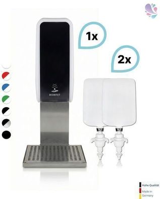 SET: Desinfektionsspender SENSOR Cosmos + 2x1L Desinfektion+ Schale