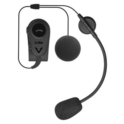 SBS Teearsetmonomotobtk Mono-Wireless-Headset für Motorradhelm – Schwarz