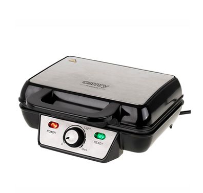 Camry CR 3046 Waffeleisen für 2 Waffeln 1600W, Antihaft - Schwarz/Silber