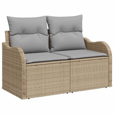 Gartensofa 2-Sitzer aus PE Rattan – Moderne Gartenlounge für die Terrasse