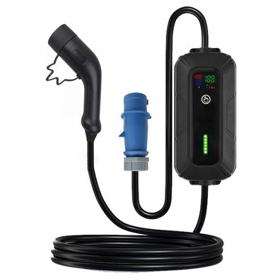 Platinet E-Auto Ladegerät 11 kW 3 Phasen mit CEE Rot Stecker 5 m Kabel