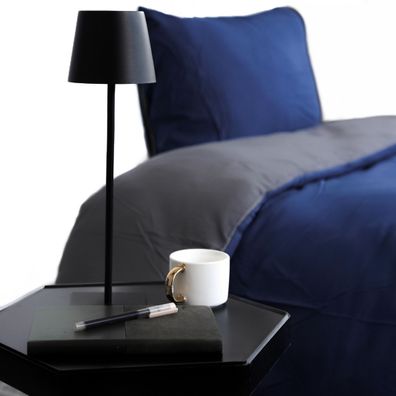 Microfaser Wende-Bettwäsche mit Reißverschluss, für Einzel- und Doppelbett