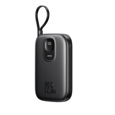 JR-PBF17 22,5W 10000mAh Powerbank mit USB-C & Kabel – Schwarz