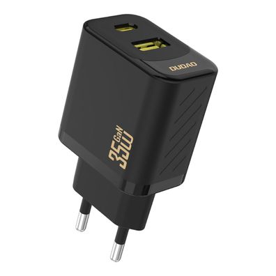 Dudao A27 MaxC 35W GaN Wandladegerät USB-C & USB-A PD Schwarz
