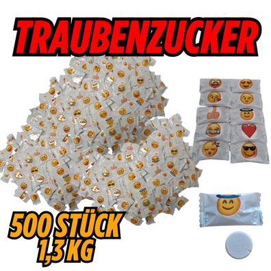 500 Emoji Traubenzucker Bonbons Kleine Große Helden Motive
