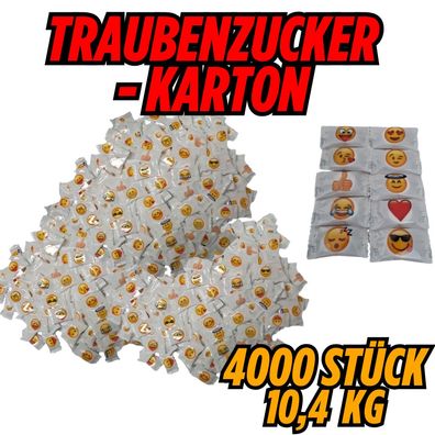 4000 Emoji Traubenzucker Bonbons Karneval Wurfmaterial Kamelle Großpackung