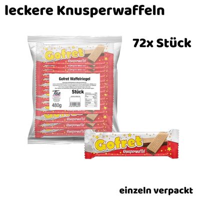 72x Gofret Knusperwaffeln Vorratspack