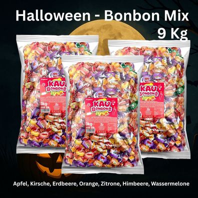 XXL Halloween Kaubonbons 9kg Mix | Wurfmaterial | Süßwaren - Mix Bonbons