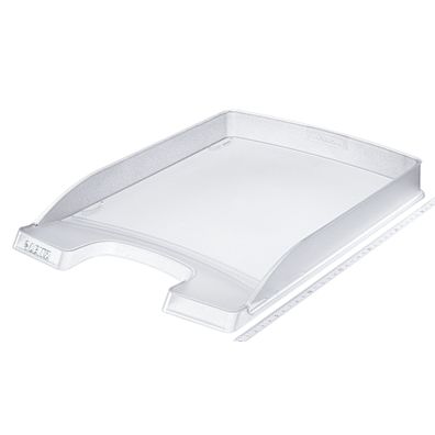 LEITZ 5237 Briefkorb Flach Plus A4 extra flach Polystrol frost