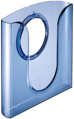 LEITZ Prospektständer transpblau A 4Prospektfächer einzelnAus