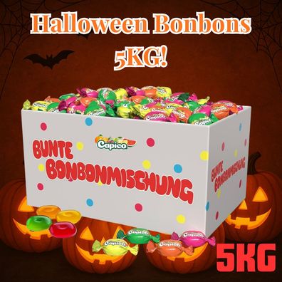 Halloween Bonbons 5 kg – Bunte Süßigkeiten Großpackung für Kinder & Partys