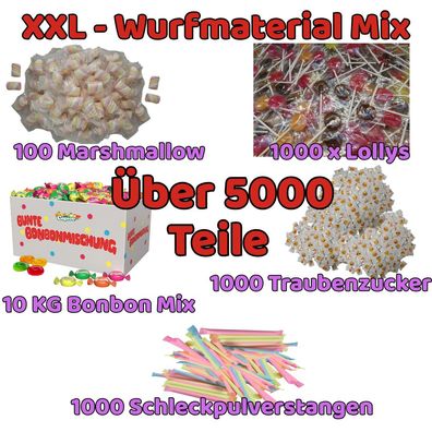 XXL Wurfmaterial Mix über 5.000 Teile Kamelle | perfekt für Karneval & Fasching