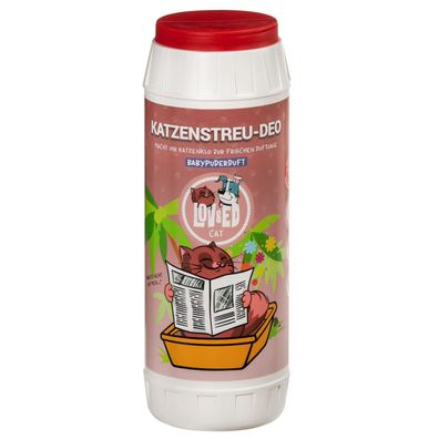 Lov&Ed Deo für Katzentoiletten mit Babypuderduft, 750 g