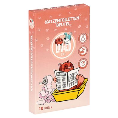 Lov&Ed Katzentoilettenbeutel, 10 Stück Beutel für Katzentoiletten