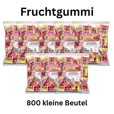 800 Party Bären Fruchtgummi Mini Beutel einzeln verpackt Großpackung Kamelle Karnev