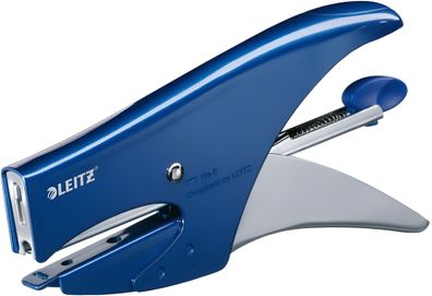 LEITZ Heftzange 5547 blau/silber Heftzange WATER55470033