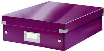 LEITZ Organisationsbox Click und Stor e WOW groß violett (80605862)
