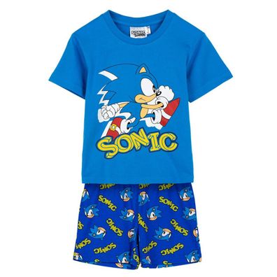 Sonic Schlafanzug Kinder Pyjama T-Shirt & Short aus 100?% Baumwolle
