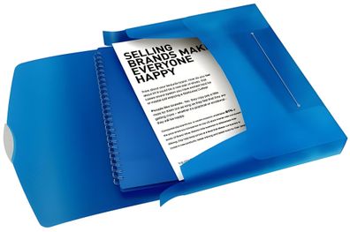 Esselte Heftbox A4 PP blau Heftbox/Ablagebox Für 350Blatt Format A