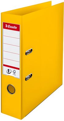 Esselte Ordner A4 75cm PP gelb Ordner 75cm Für 500Blatt Format A4 (