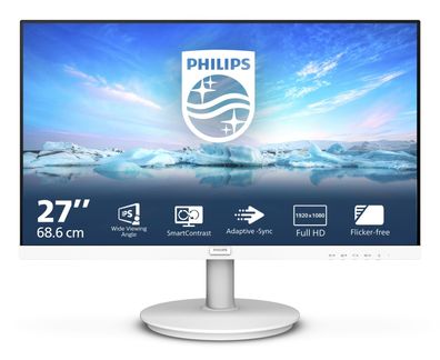 Philips 68,5cm (27,0") 271V8AW 16:09 HDMI VA 100Hz white retail (Speditionsversand)