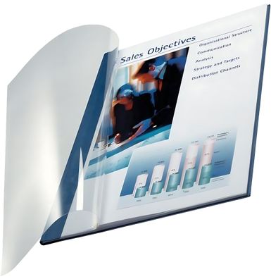 LEITZ 74150035 14mm Buchbindemappe 10ST A4 blauZubehör