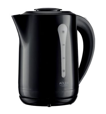 Adler AD 1244 XXL-Wasserkocher 2,5 L, 2200 W, 360°-Basis - Schwarz