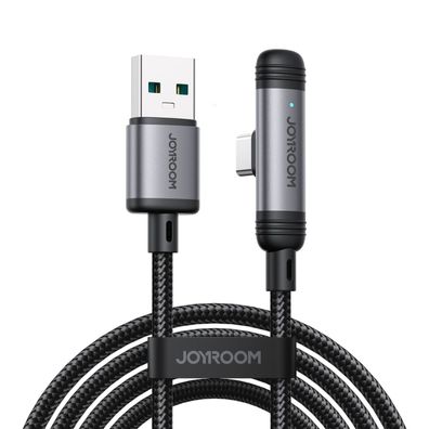 Joyroom S-A56 EnjoyX Series 90° USB-A – USB-C 3A Kabel 1,2 m – Schwarz