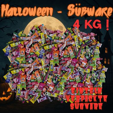 4 kg Halloween Candy Party Mix Bunte Nascherei Kaubonbons Fruchtgummis