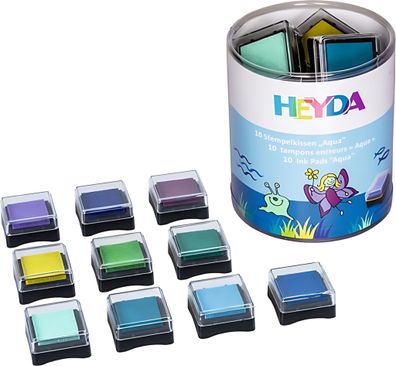 Stempelkissen-Set Mini Aqua 3 x 3 cm