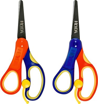 HEYDA 2048077 Kinderschere Linkshänder 135 cm blau/gelb/orange