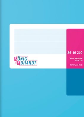 König Ebhardt Geschäftsbuch - A6, kariert, 32 Blatt