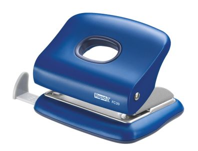 Rapid Bürolocher FC20 Kunststoff/Metall 20Blatt blau
