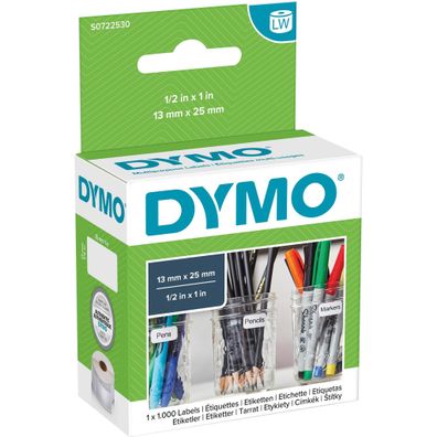 Dymo LabelWriter™ Etikettenrollen Vielzwecketikett 12x24 mm weiß