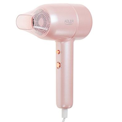 Adler AD 2279 Haartrockner mit 2 Luft- & Temperaturstufen, 1800 W, Pink