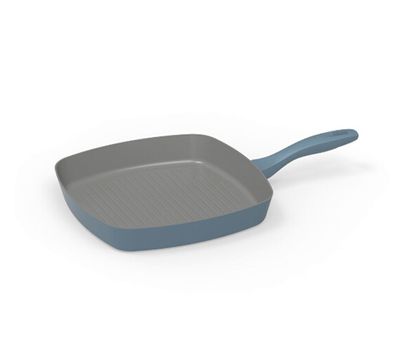 Michelino Alythia Grillpfanne 28 cm, Induktionsgeeignet & Anihaftbeschichtet Blau