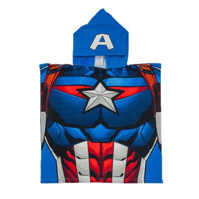 Avengers Captain America Poncho Badetuch Kapuzenponcho für Kinder