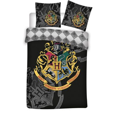Harry Potter Bettwäsche-Set Decke & Kissenbezug 140x200 + 63x63 cm aus Microfaser