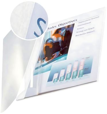 LEITZ 739900 01 10St Buchbindemappe A4 weißZubehör