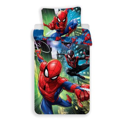 Spiderman Bettwäsche Set Baumwolle Kinderbettwäsche 140x200 + 70x90 cm