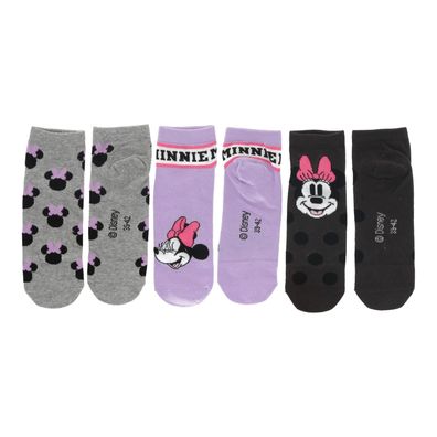 Disney Minnie Mouse 3er-Pack Sneaker-Socken für Frauen