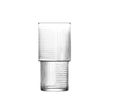 LAV Helen 3-teiliges Gläser-Set - Elegantes Riffle-Design 515 ml