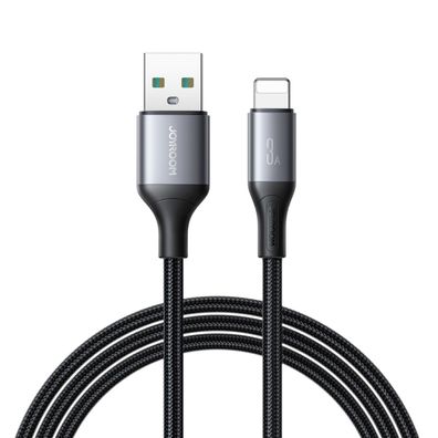 Joyroom S-A28 Flash Series 3A USB-A – kompatibel mit iPhone Kabel 1 m – Schwarz
